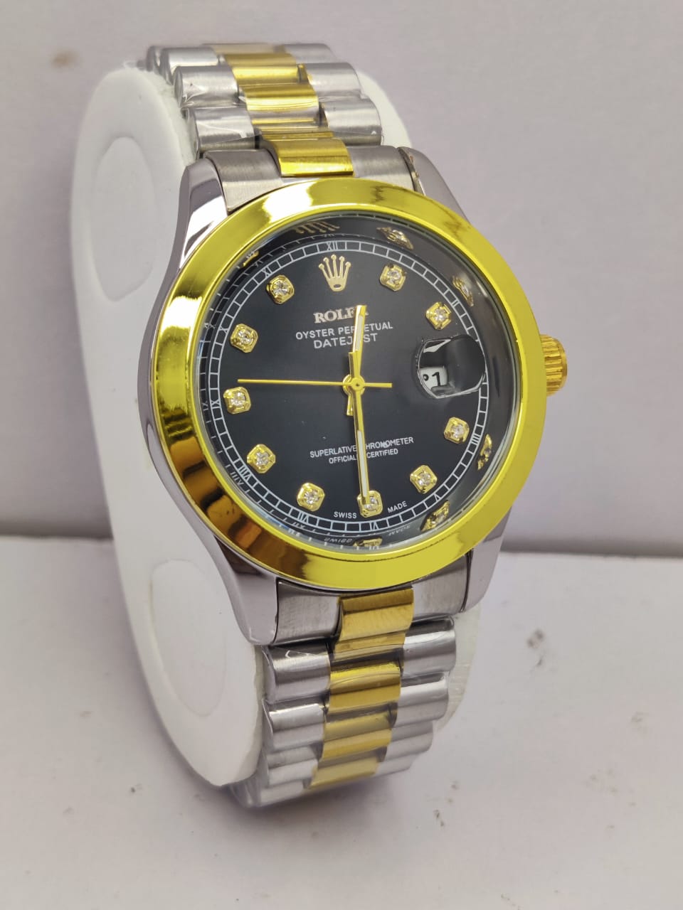 RLX Oyster Perpetual Datejust – TWO TONE Finish with Diamond Hour Markers