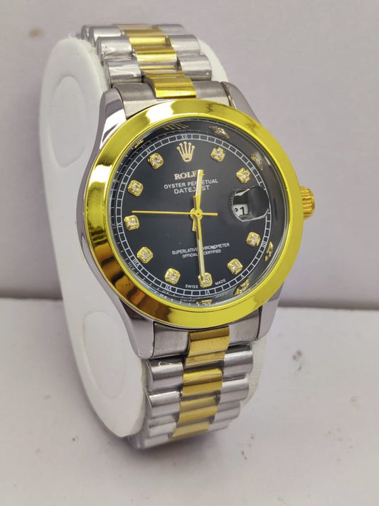 RLX Oyster Perpetual Datejust – TWO TONE Finish with Diamond Hour Markers