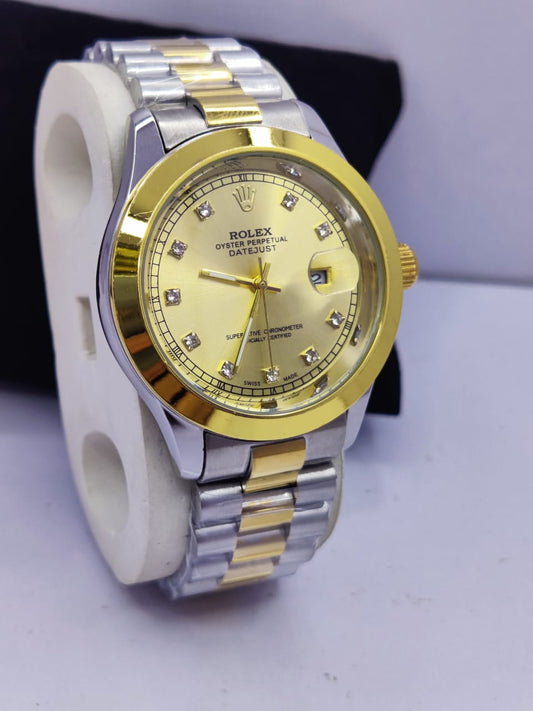 RLX Oyster Perpetual Datejust – TWO TONE Finish with Diamond Hour Markers