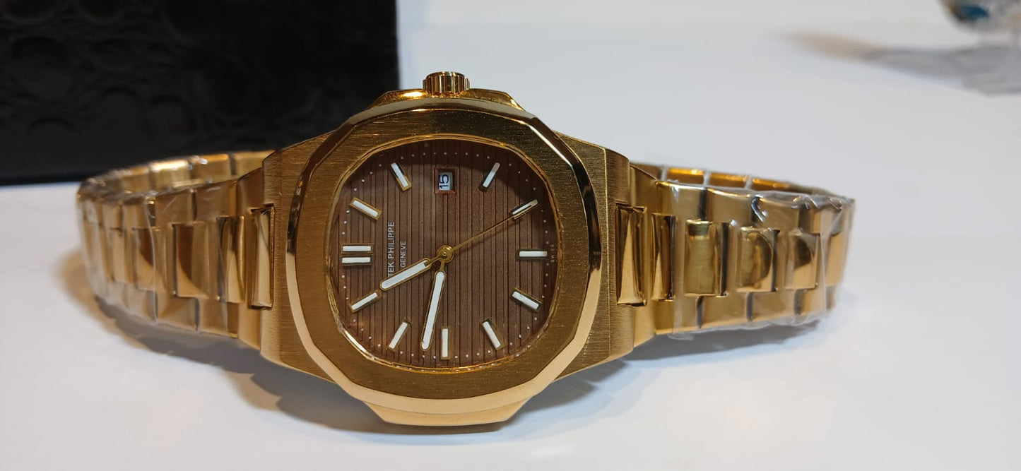 Patek Philippe Nautilus  – Gold| Brown Dial |