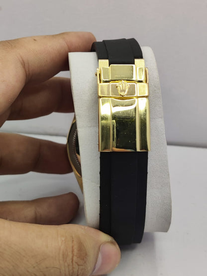 RLX Daytona Cosmograph  – Two Tone Dial | Black Bezel | Rubber Strap