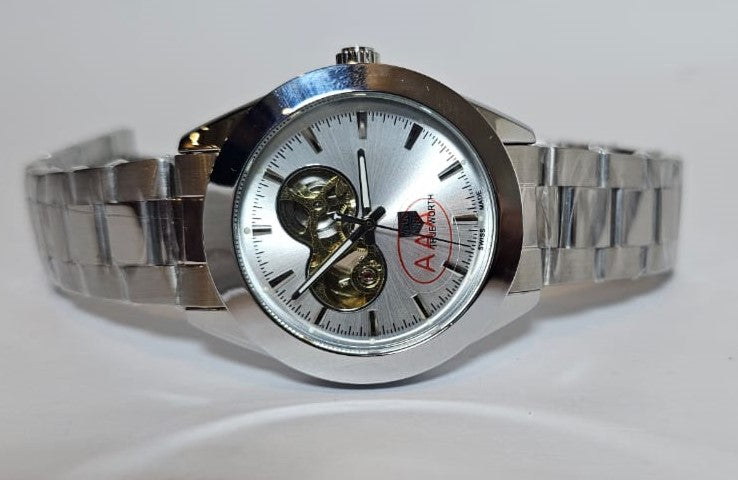 True Worth Skeleton Watch | Silver Dial | Automatic Movement