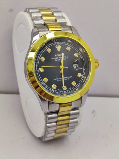 RLX Oyster Perpetual Datejust – TWO TONE Finish with Diamond Hour Markers