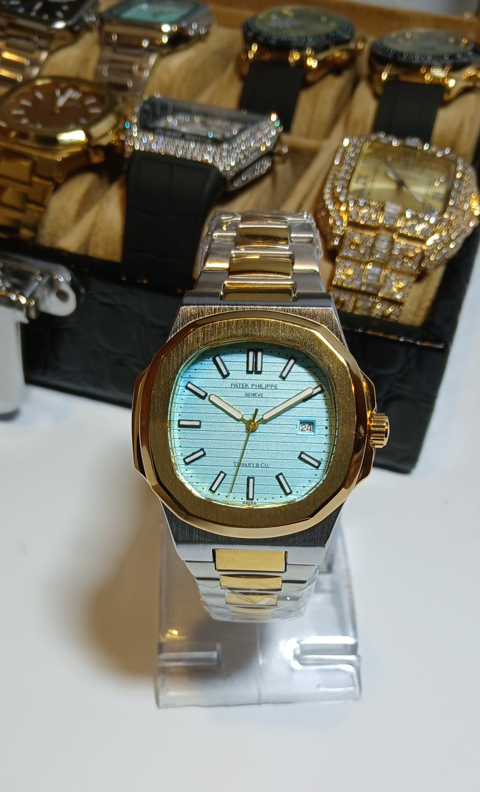 Patek Philippe Nautilus – Two-Tone | Aqua Blue Dial |