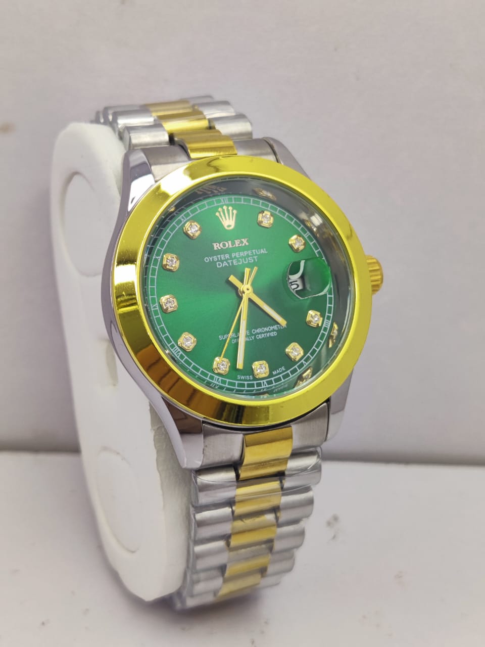 RLX Oyster Perpetual Datejust – TWO TONE Finish with Diamond Hour Markers